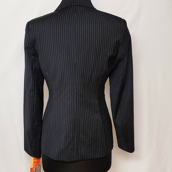 Adec2 Black and White Pinstripe Suit Jacket - Picture 4 of 7